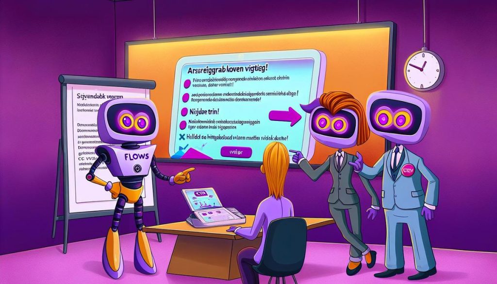 "Flows the Robot presenting financial report to entrepreneurs in modern office setting."