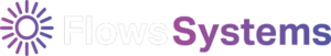 Grafisk element fra Flows Systems, specialister i Make.com-løsninger inden for regnskab, ERP, webshop, lager, WMS, POS, marketing, abonnement, filintegration, AI og dokumenthåndtering.